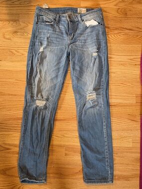 Cosmic Blue Distressed Light Blue Women's Jeans 30